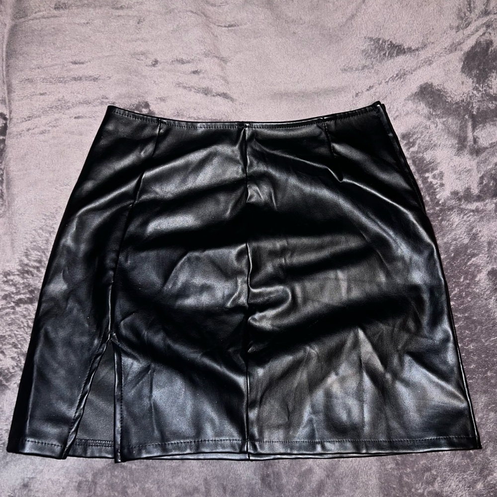 Black Leather Skirt
